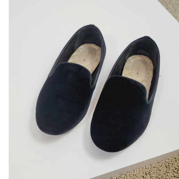 BIRDIES THE STARLING LOAFERS IN BLACK VELVET, SZ 9 - Picture 4 of 16